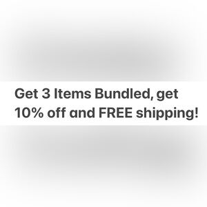 Bundle items Sale. 10/20 through 10/22